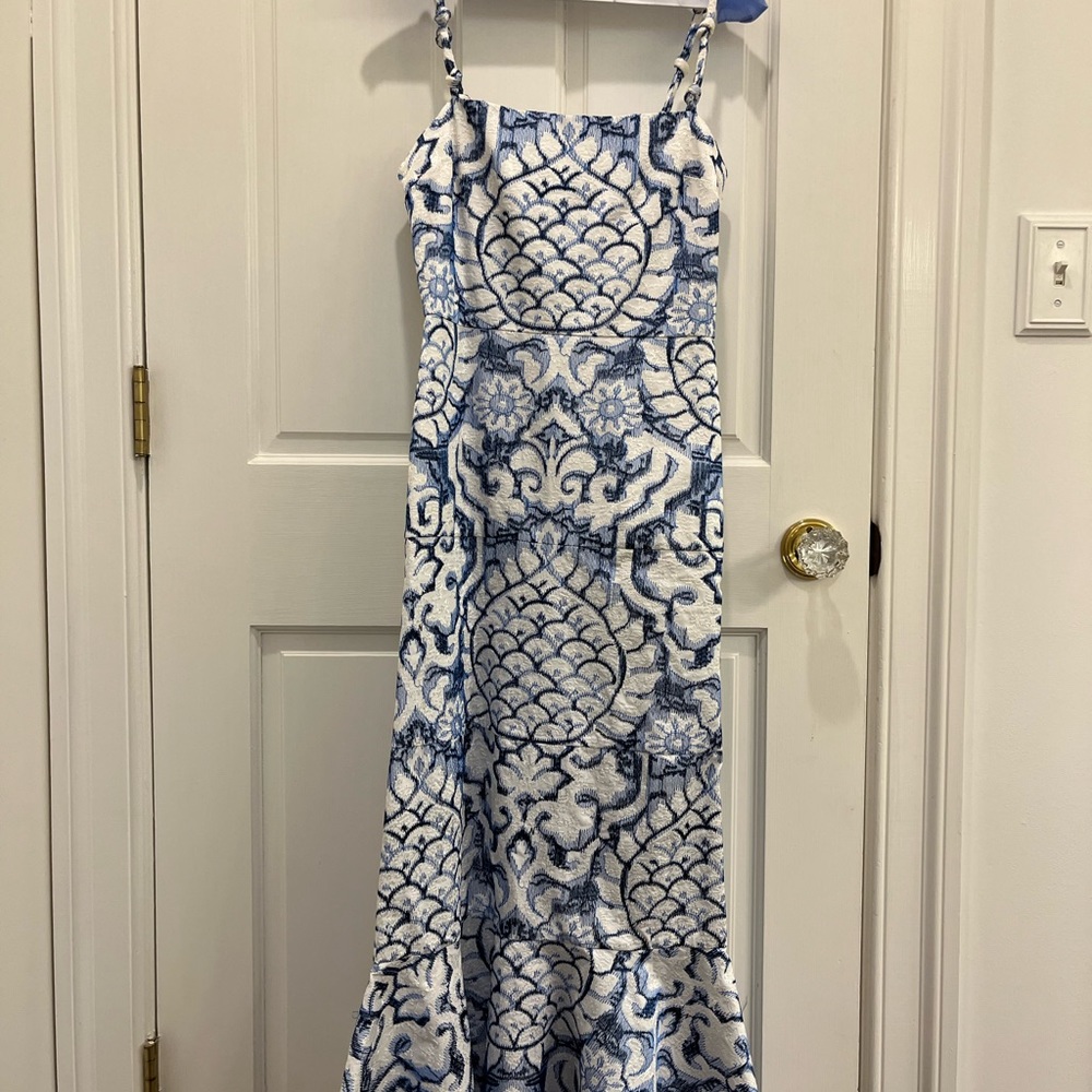 Alexis Nolana Blue Midi Dress